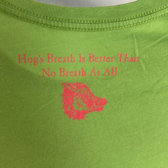 Hog’s Breath Saloon Key West Green T-Shirt Women’s Cut Medium Florida Graphic - Picture 3 of 7